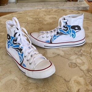 Converse High Tops Rare Limited Edition JFCNO Francophone Games - As New Unisex